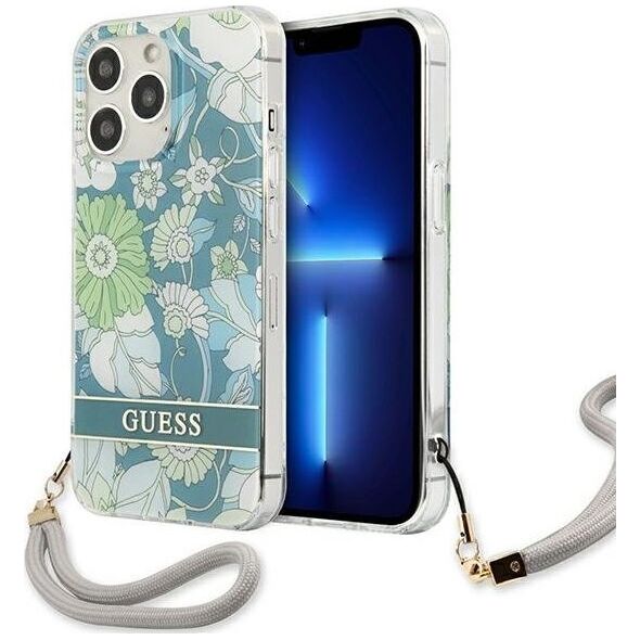 Guess Etui Guess GUHCP13XHFLSN Apple iPhone 13 Pro Max zielony/green hardcase Flower Strap