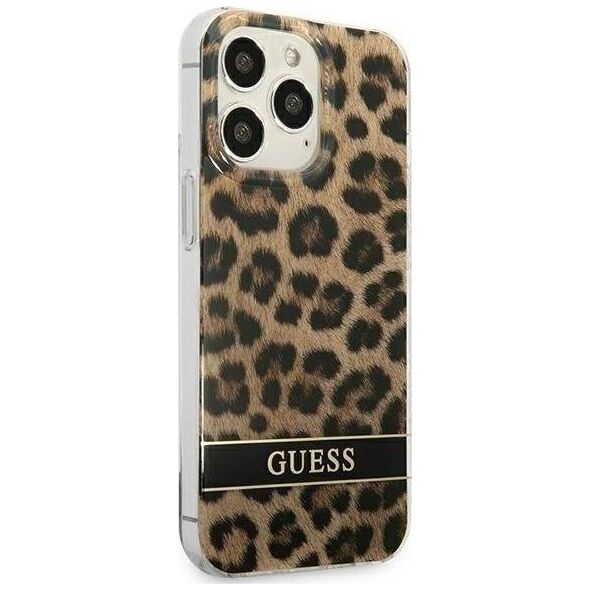 Guess Etui Guess GUHCP13LHSLEOW Apple iPhone 13 Pro brązowy/brown hardcase Leopard