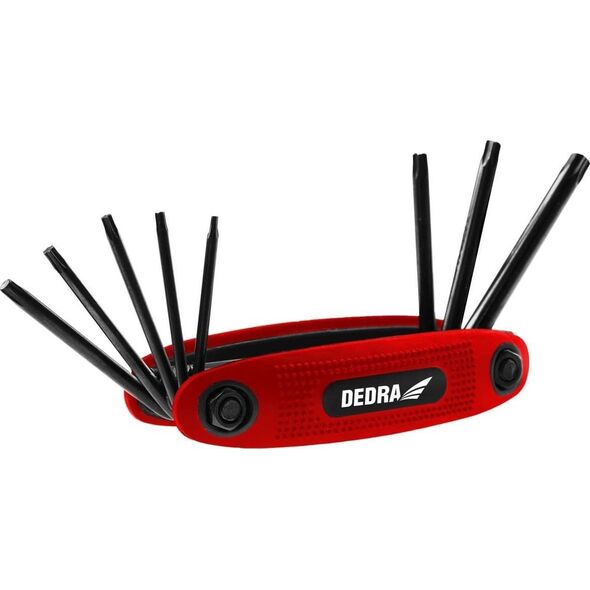 Dedra Klucze torx T9-T40 zestaw 8szt, CRV, czernione