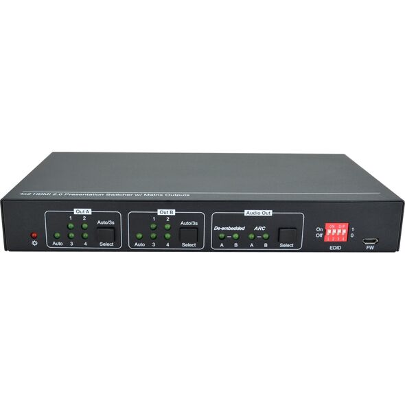 VivoLink HDMI 2.0 4x2, Matrix switcher,