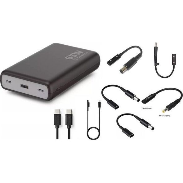 Powerbank CoreParts MBX-PB007 7 Adapters 20000mAh Czarny