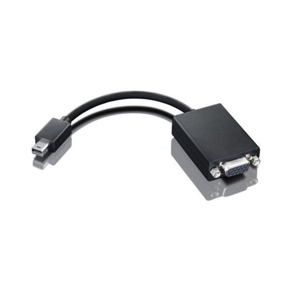 Adapter AV Lenovo DisplayPort - D-Sub (VGA) czarny (DP to VGA video dongle)