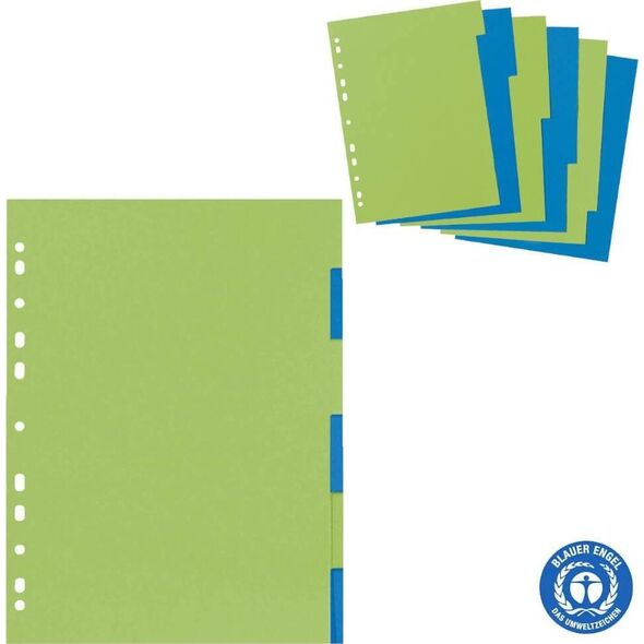 Herlitz Przekładki segregatora A4 kartonowe 6szt HERLITZ