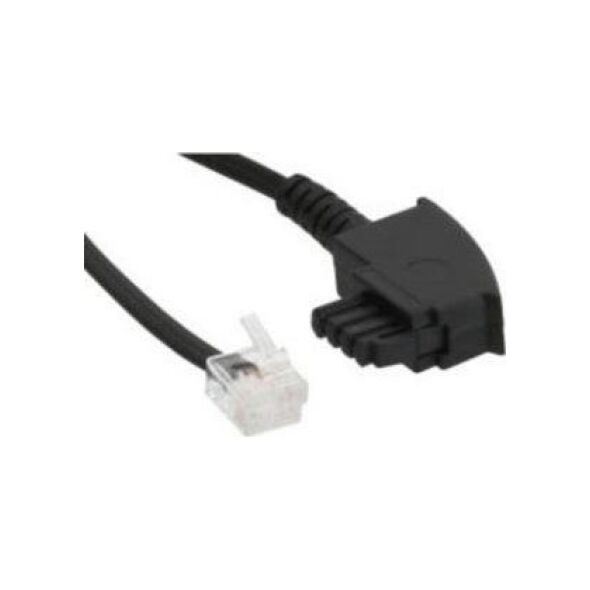 InLine InLine® ADSL splitter cable, TAE-F to 6P2C DEC plug 2m