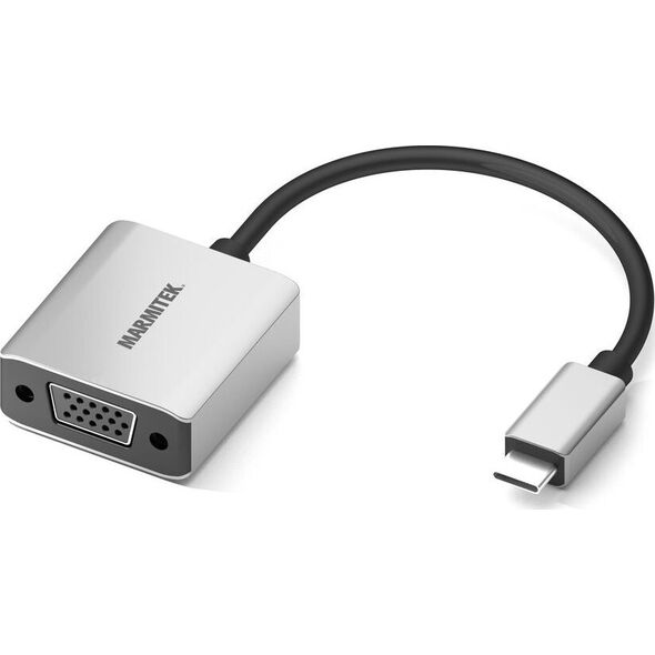 Adapter USB Marmitek USB-C - VGA Szary  (8370)
