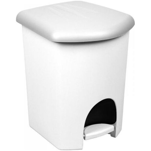 Kosz na śmieci na pedał biały (unimet_5707672983949)