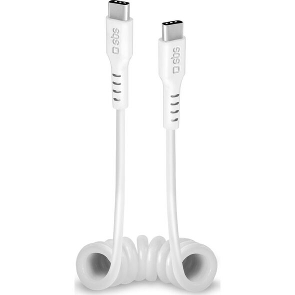 Kabel USB SBS Mobile USB-C - USB-C 1 m Biały (TECABLETYPCCS1W)