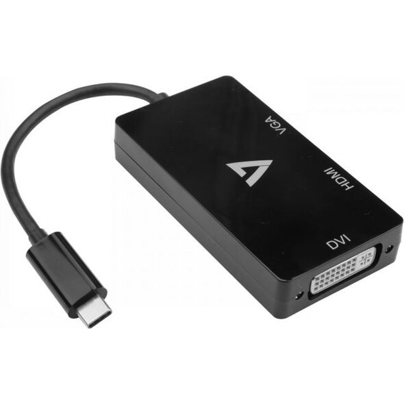 Stacja/replikator V7 USB-C (V7UC-VGADVIHDMI-BLK)