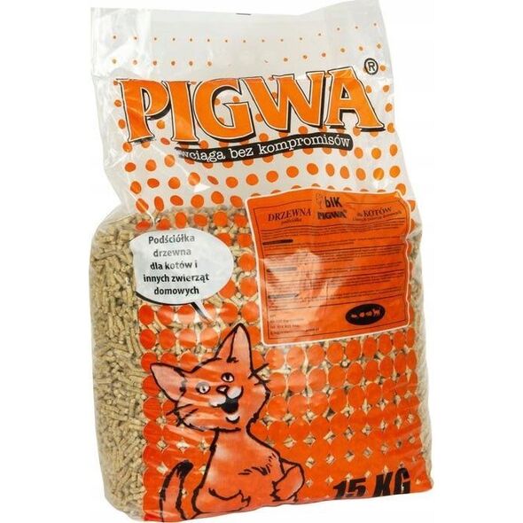 Żwirek dla kota BIK PIGWA 15 KG PODŚCIÓŁKA DLA KOTÓW  I INNYCH ZWIERZĄT DOMOWYCH /50