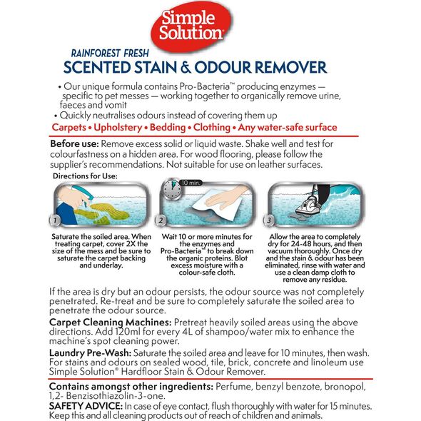 Simple Solution Simple Solution Stain & Odour Remover - 750 ml