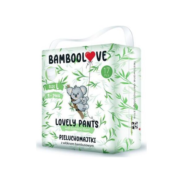 Bamboolove Pieluchy Lovely Pants L, 9-14 kg, 18 szt.
