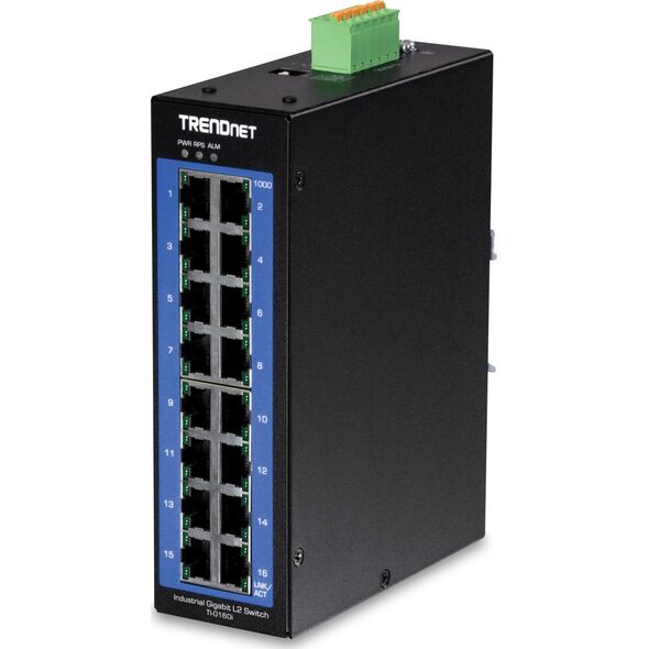Switch TRENDnet TRENDnet 16-Port Industr. Gigabit L2 Managed DIN-Rail Switch