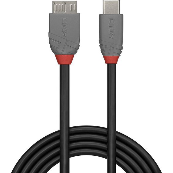 Kabel USB Lindy USB-C - micro-B 3 m Czarny (36623)