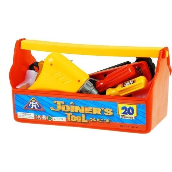 LeanToys Zestaw Narzędzi w Skrzynce Majsterkowicz Kask 20 elementów