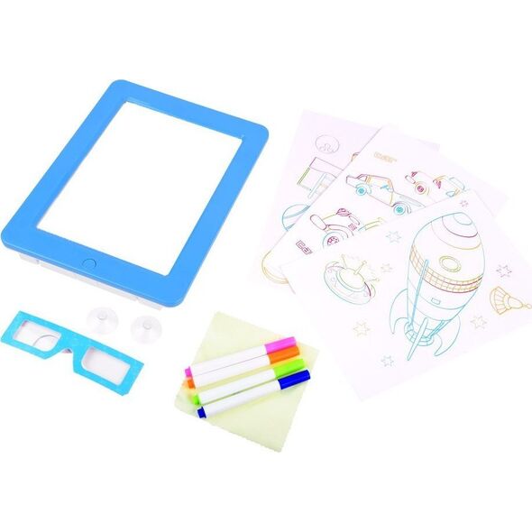 Jokomisiada Podświetlana Tablica + okulary 3D pisaki TA0092