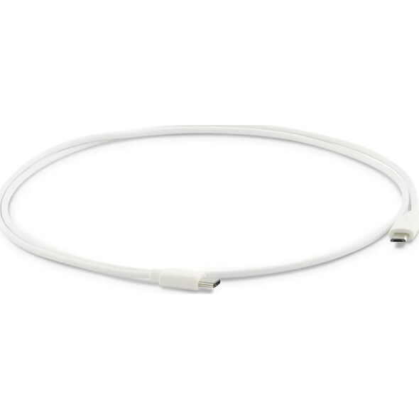 Kabel USB LMP USB-C - microUSB 1 m Biały (LMP-USBC-mUSB2)