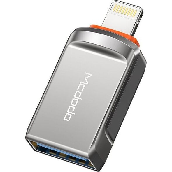Adapter USB Mcdodo OT-8600 Lightning - USB Srebrny  (OT-8600)
