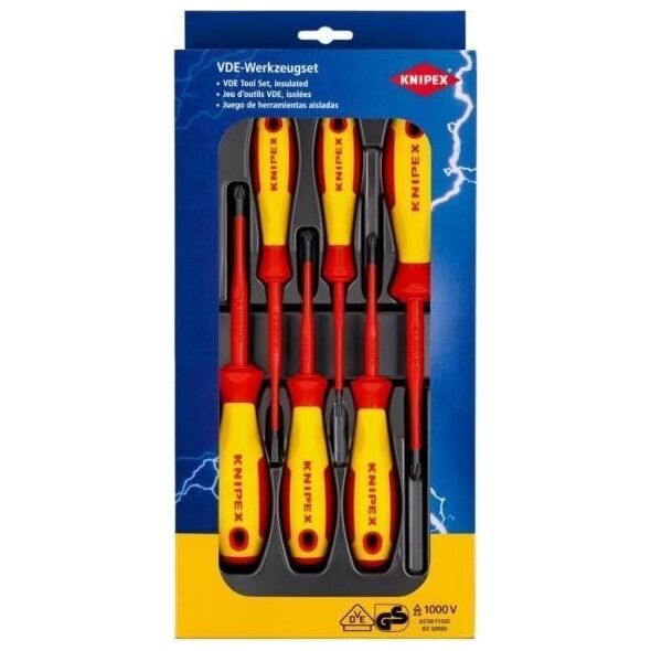 Knipex ZESTAW WKRÄTAKÃW VDE, 6CZ.