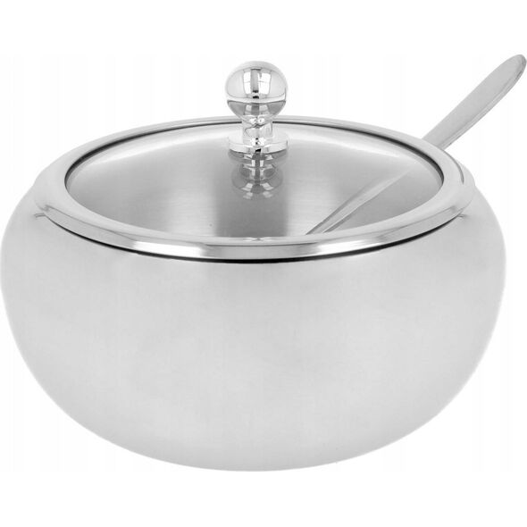 Brunbeste CUKIERNICA STALOWA Z ŁYŻECZKĄ 560ml POŁYSK BRUNBESTE BB-1155