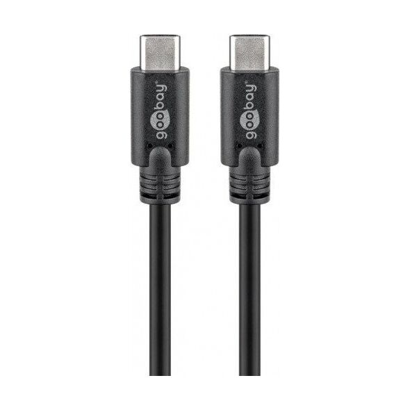 Kabel USB Goobay USB-C - USB-C 1.5 m Czarny