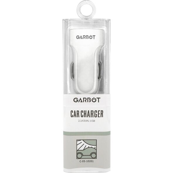 Ładowarka Garbot Garbot Grab&Go Dual USB Car Charger 10W White
