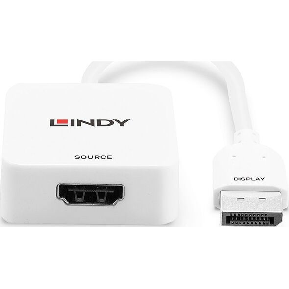 Adapter AV Lindy DisplayPort - HDMI biały (38303)