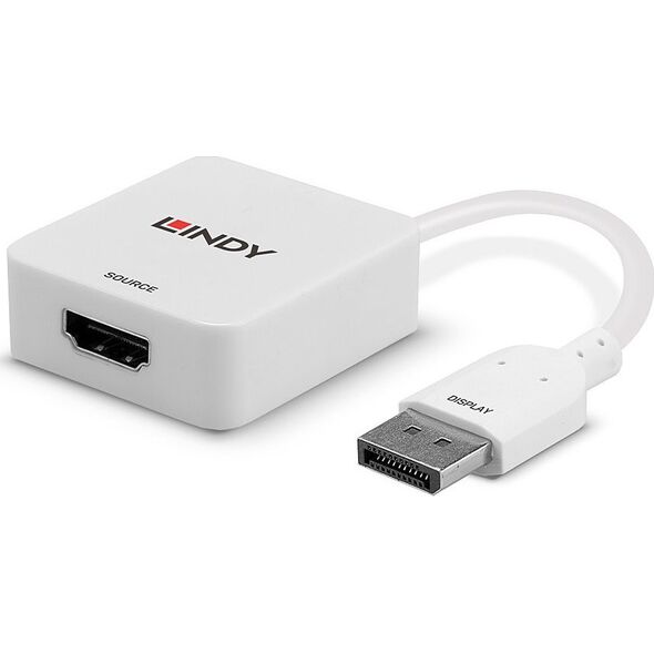 Adapter AV Lindy DisplayPort - HDMI biały (38303)