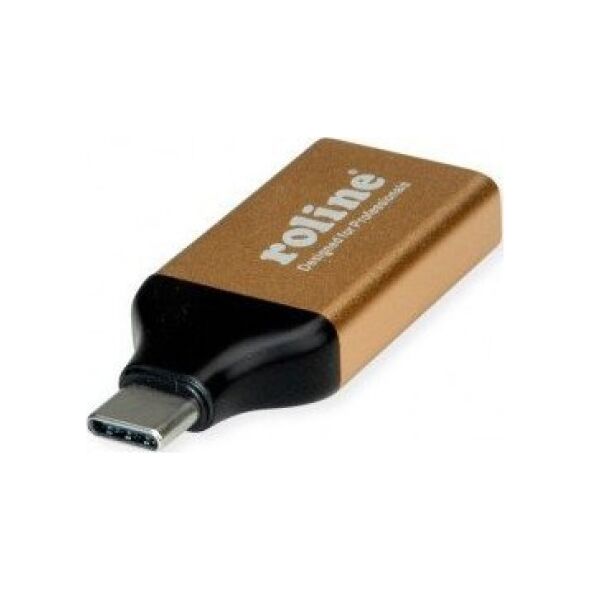Adapter USB Roline USB-C - DisplayPort Złoty  (12.03.3232)