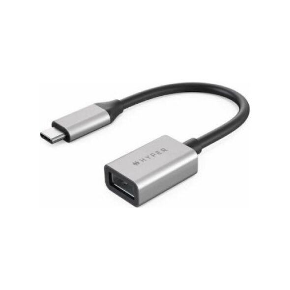 Adapter USB Hyper USB-C - USB Srebrny  (HD425D-GL)