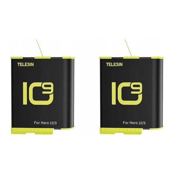 Telesin Wodoodporna ładowarka trójkanałowa Allin box Telesin dla GoPro Hero 9 / Hero 10 + 2 akumulatory (GP-BTR-905-GY-B)