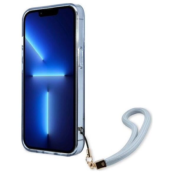 Guess Guess GUHCP13LHTSGSB iPhone 13 Pro / 13 6,1" niebieski/blue hardcase Translucent Stap