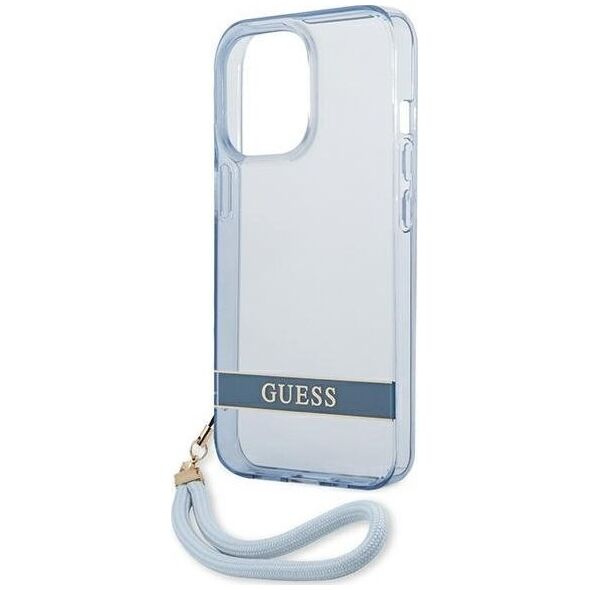 Guess Guess GUHCP13LHTSGSB iPhone 13 Pro / 13 6,1" niebieski/blue hardcase Translucent Stap
