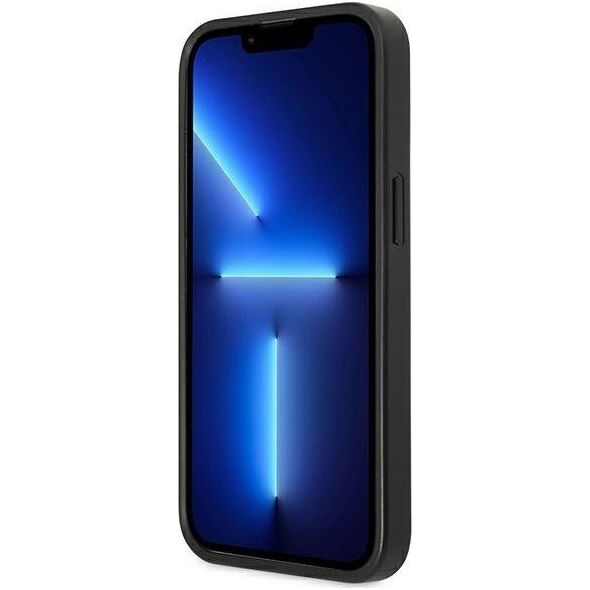 Guess Guess GUHCP13LPSATPK iPhone 13 Pro / 13 6,1" czarny/black hardcase SaffianoTriangle Logo Cardslot