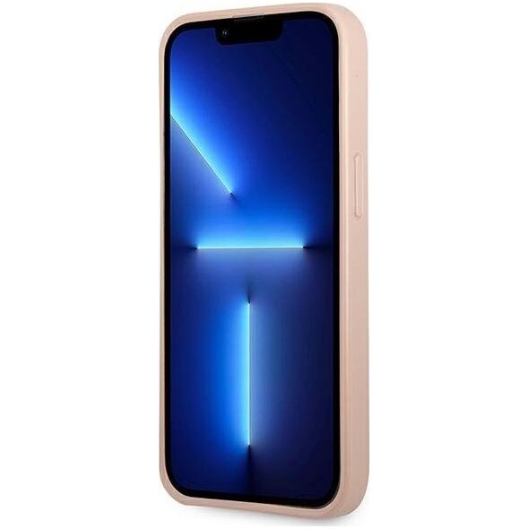 Guess Guess GUHCP13LPSATPP iPhone 13 Pro / 13 6,1" różowy/pink hardcase SaffianoTriangle Logo Cardslot