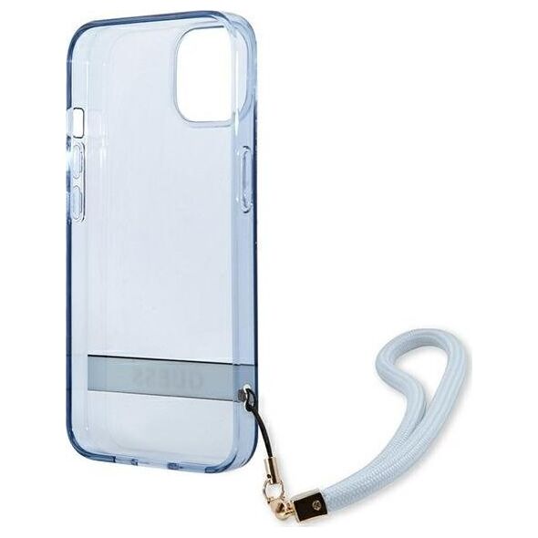 Guess Guess GUHCP13SHTSGSB iPhone 13 mini 5,4" niebieski/blue hardcase Translucent Stap