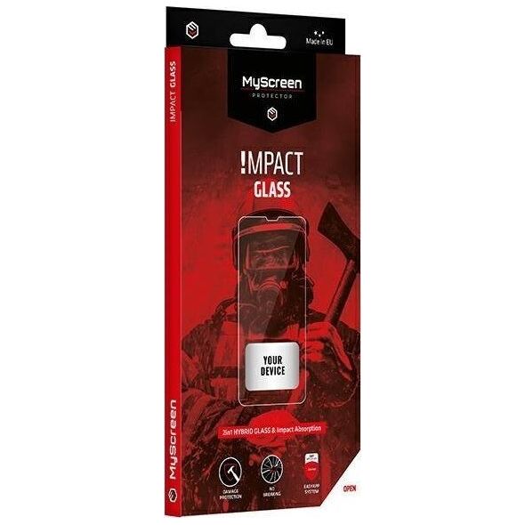 MyScreen Protector MS Impact Glass Apple iPhone 13/13 Pro EasyApplication Plug Full Glue Czarny/Black