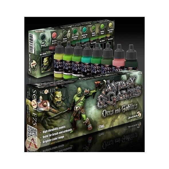 Scale75 Scale75: Fantasy & Games - Paint Set - Orcs and Goblins