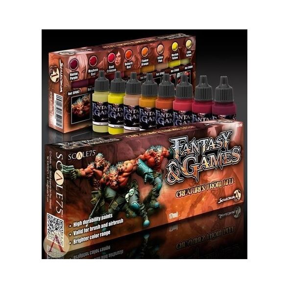 Scale75 Scale75: Fantasy & Games - Paint Set - Creatures From Hell