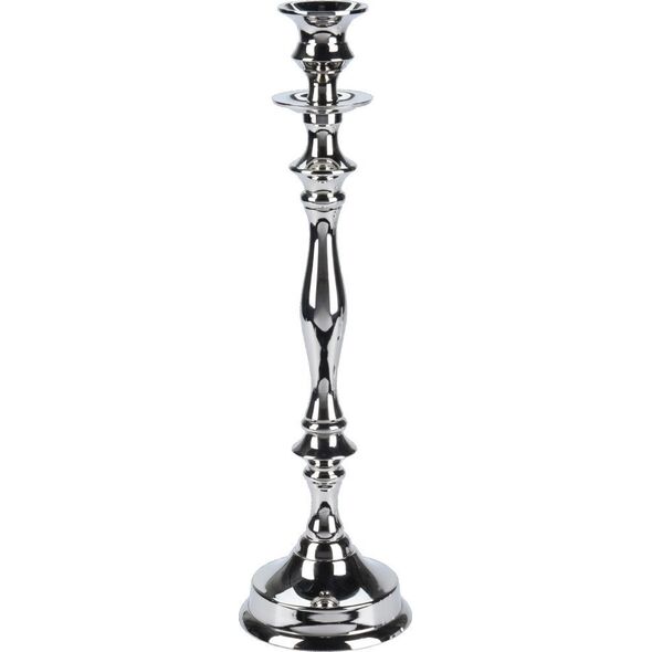 Lumarko Świecznik 36.5cm Srebrny Metalowy