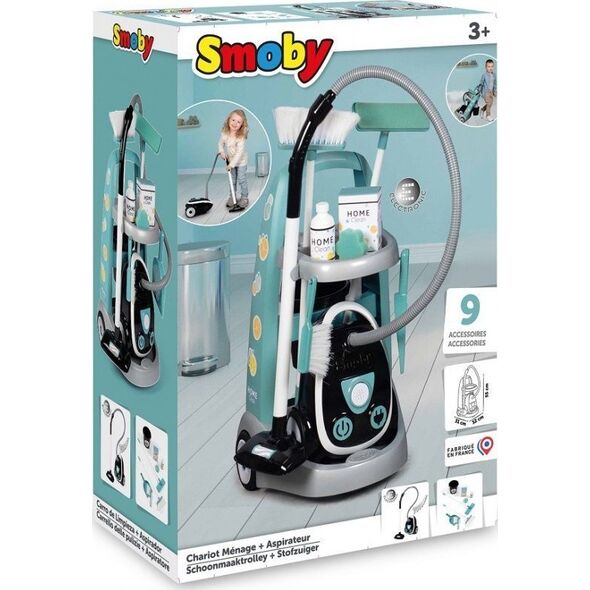 Smoby Wózek do sprzątania z odkurzaczem
