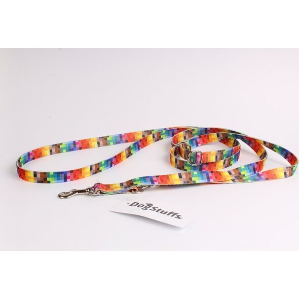 DogStuffs DogStuffs Smycz Regulowana  Piksele 15mm/220cm