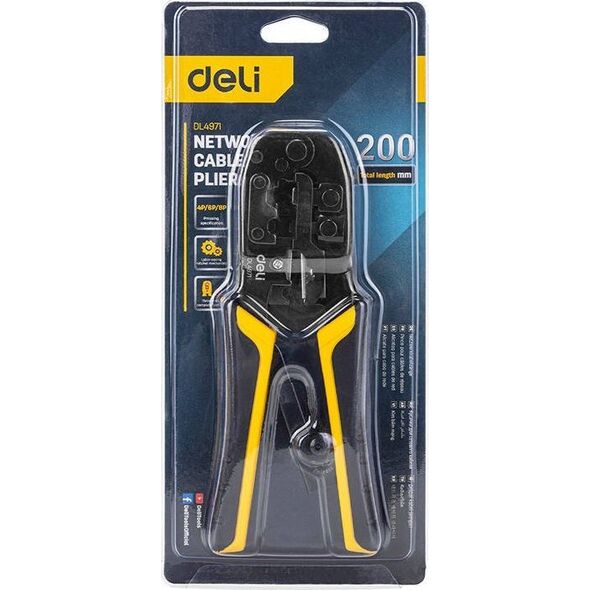 Deli Szczypce do zaciskania konektorów Ethernet (EDL4971)
