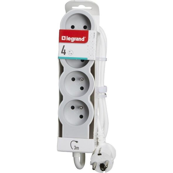Legrand Przedłużacz 4X2P+Z 3M-B/S Legrand 049490 himp