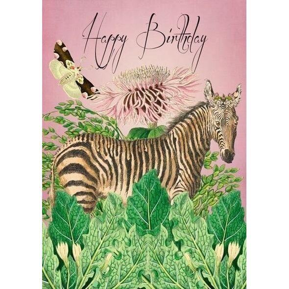 Madame Treacle Karnet B6 z kopertą Urodziny Zebra