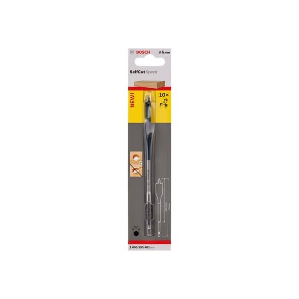 Wiertło Bosch WIERTŁO DO DREWNA 16x400 MM PŁASKIE SELF CUT SPEED BOSCH