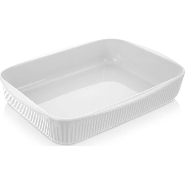 Orion Naczynie forma do zapiekania porcelanowa biała 30,5x24,5x5,5 cm 2,2 l