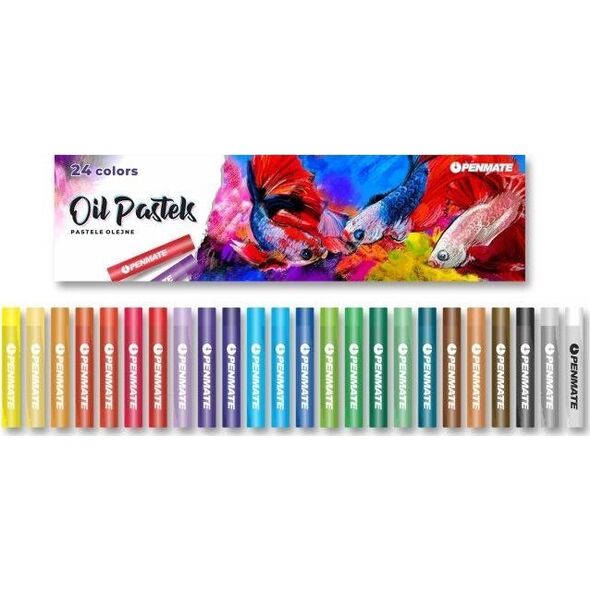 Penmate Pastele olejne 24 kolory PENMATE