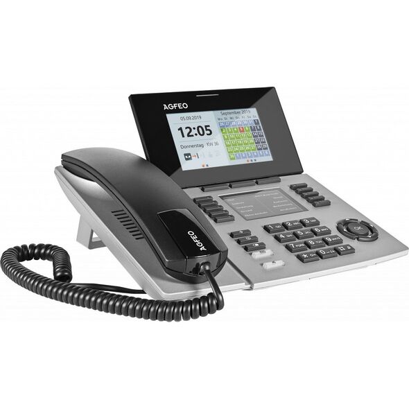 Telefon Agfeo AGFEO Systemtelefon ST56 IP SENSORfon silber
