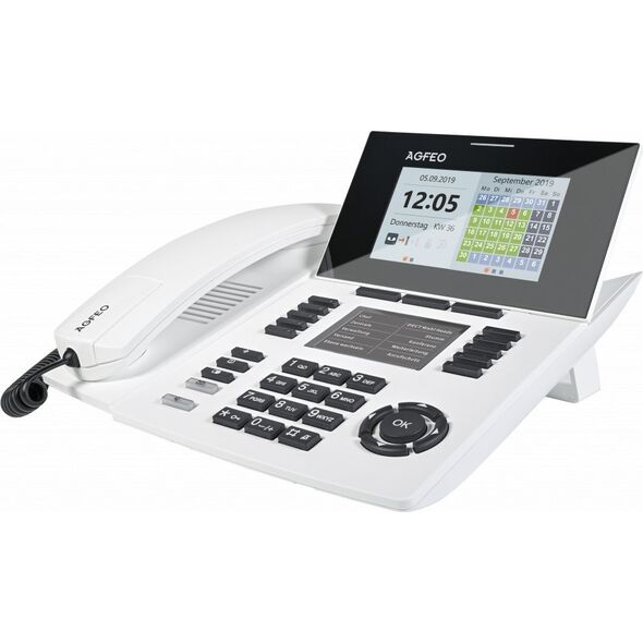 Telefon Agfeo AGFEO Systemtelefon ST56 IP SENSORfon reinweiss