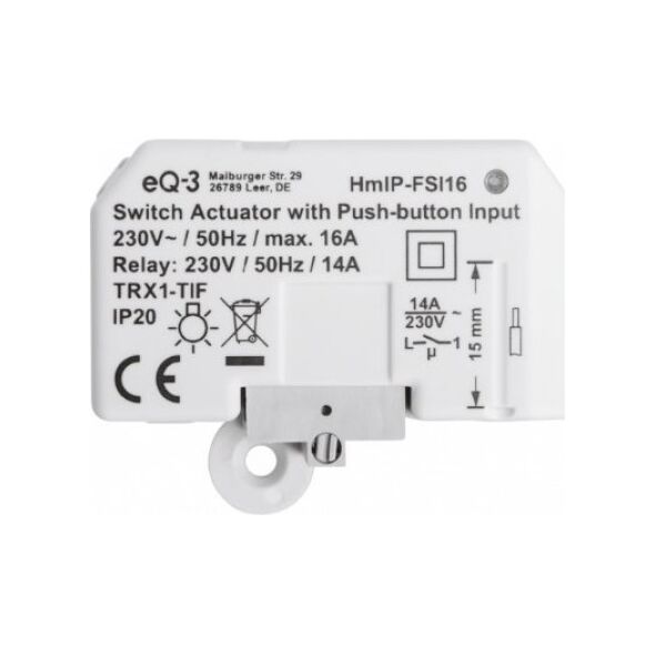 HomeMatic IP Homematic IP Schaltaktor mit Tastereingang – Unterputz